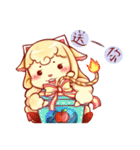 Sheep and cats use magic to change（個別スタンプ：10）