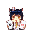 Sheep and cats use magic to change（個別スタンプ：37）