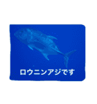 沖縄の海風景絵葉書と海中生物の日常会話3（個別スタンプ：10）