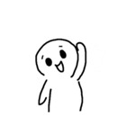 シンプルホワイト（個別スタンプ：1）