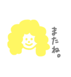 アフロのスタンプ（個別スタンプ：8）