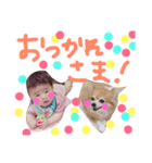 りぼんおばあちゃんとあやとくん（個別スタンプ：9）