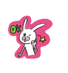 ただの普通のうさぎ | うさぴょん（個別スタンプ：17）