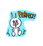 ただの普通のうさぎ | うさぴょん（個別スタンプ：18）