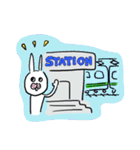 ただの普通のうさぎ | うさぴょん（個別スタンプ：34）