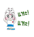 ^_^！！ My name isMee. Rabbit. ^_^（個別スタンプ：7）