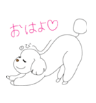 つぶらな瞳のトイプードル王子（個別スタンプ：6）