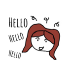 Huaw-fuu girl Speak English in Thailand（個別スタンプ：1）