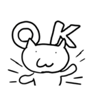 しろくろ手描き猫「にゃんちゃん」（個別スタンプ：4）