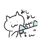 しろくろ手描き猫「にゃんちゃん」（個別スタンプ：9）