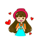 Little girl Red Hat（個別スタンプ：16）