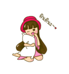 Little girl Red Hat（個別スタンプ：19）