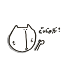鼻のした長いネコ（個別スタンプ：3）