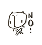 鼻のした長いネコ（個別スタンプ：16）
