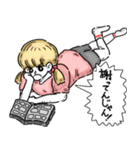 女の子がかわいいスタンプ（個別スタンプ：7）