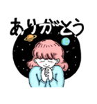 女の子がかわいいスタンプ（個別スタンプ：8）