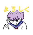 女の子がかわいいスタンプ（個別スタンプ：32）