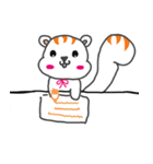 Squirrel Nini's diary（個別スタンプ：21）