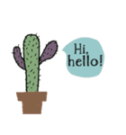 Cool Cactus, Always positive.（個別スタンプ：1）