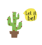 Cool Cactus, Always positive.（個別スタンプ：3）