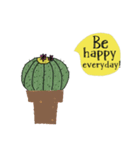 Cool Cactus, Always positive.（個別スタンプ：4）