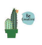 Cool Cactus, Always positive.（個別スタンプ：6）