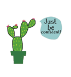 Cool Cactus, Always positive.（個別スタンプ：7）