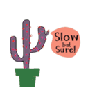 Cool Cactus, Always positive.（個別スタンプ：8）