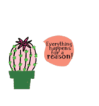 Cool Cactus, Always positive.（個別スタンプ：10）