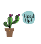 Cool Cactus, Always positive.（個別スタンプ：12）