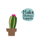 Cool Cactus, Always positive.（個別スタンプ：16）