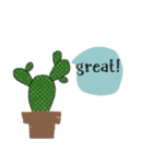 Cool Cactus, Always positive.（個別スタンプ：17）