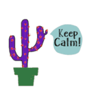 Cool Cactus, Always positive.（個別スタンプ：23）