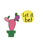 Cool Cactus, Always positive.（個別スタンプ：24）