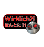 iNDIVIDUAL Faces ドイツ語 × 日本語（個別スタンプ：8）