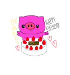 Pretty pigs（個別スタンプ：14）