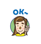 Cruciform nose of the girl's daily（個別スタンプ：2）