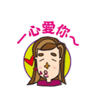 Cruciform nose of the girl's daily（個別スタンプ：3）