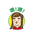 Cruciform nose of the girl's daily（個別スタンプ：11）