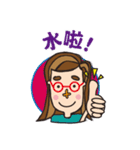 Cruciform nose of the girl's daily（個別スタンプ：21）