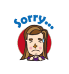 Cruciform nose of the girl's daily（個別スタンプ：23）