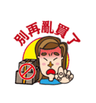 Cruciform nose of the girl's daily（個別スタンプ：36）