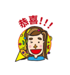 Cruciform nose of the girl's daily（個別スタンプ：40）