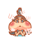 Fat girl cute（個別スタンプ：13）