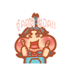Fat girl cute（個別スタンプ：33）