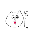真顔のねこたち（個別スタンプ：21）