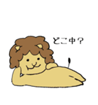 ようきなライオン（個別スタンプ：3）