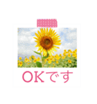 花の写真に言葉をそえて（個別スタンプ：3）