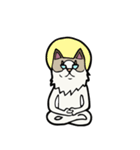 悟り猫3（個別スタンプ：1）