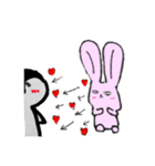 PenginwithRabbit（個別スタンプ：40）